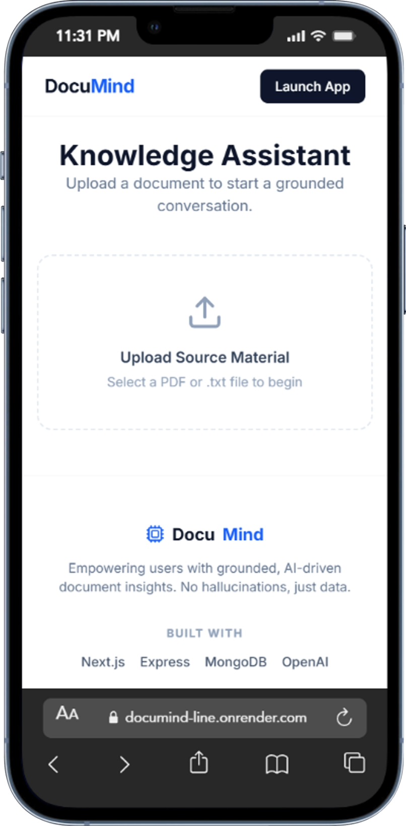 PromptSphere Mobile Screenshot