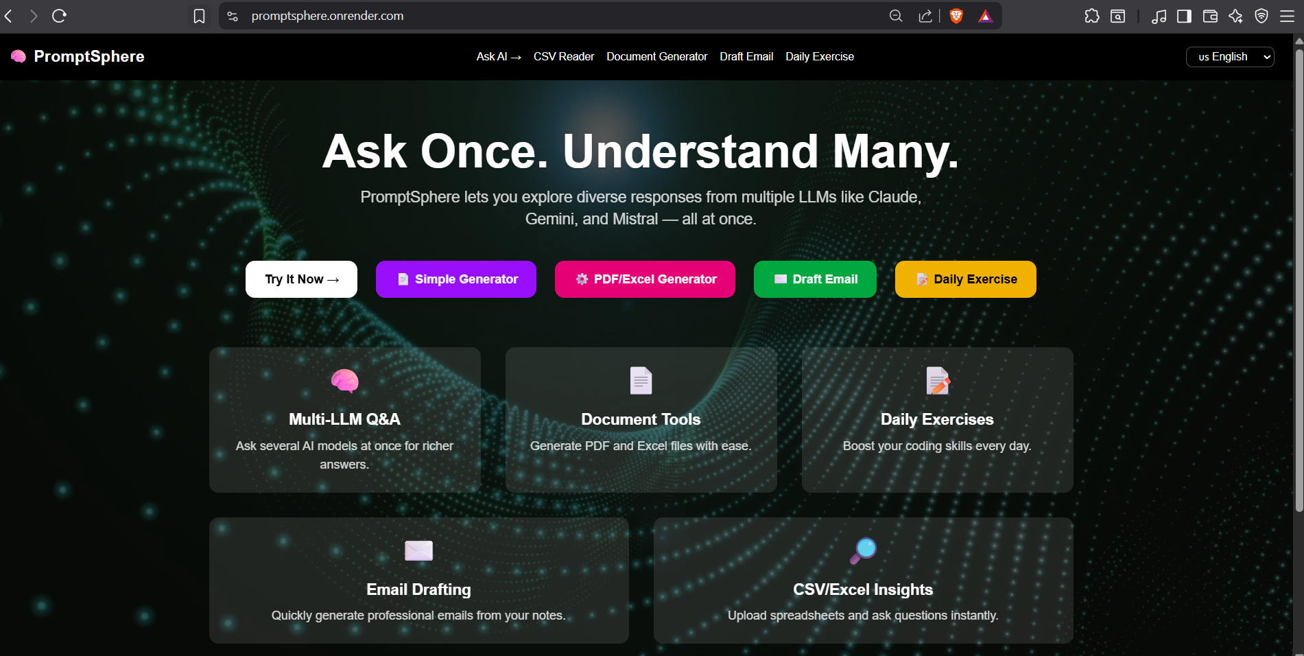 PromptSphere Screenshot